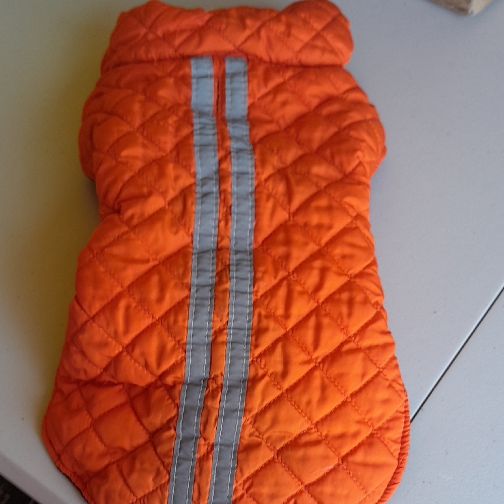 Orange Quilted Kids Vest